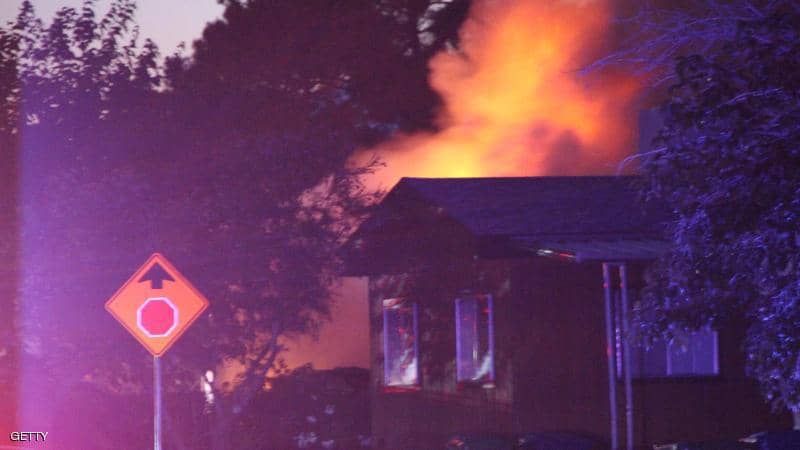 Fire & cracks after the strongest earthquake in California