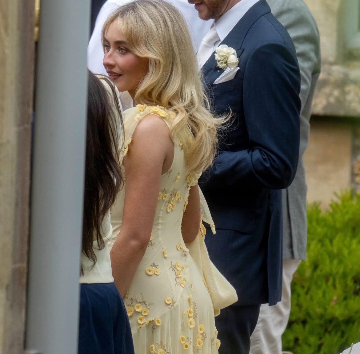 SABRINA CARPENTER SHUTS DOWN WEDDING SEASON IN STUNNING BUTTER-YELLOW RODARTE GOWN!