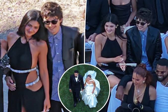 KYLIE JENNER AND TIMOTHÉE CHALAMET STEAL THE SPOTLIGHT AT JORDYN WOODS’ MALIBU WEDDING